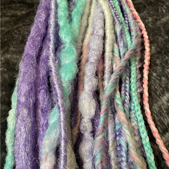 Vibrant Multicolor Braided Hair Synthetic Dead Extensions